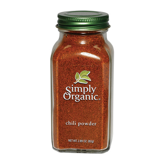 SIMPLY ORGANIC Chili Powder LARGE GLASS 82g