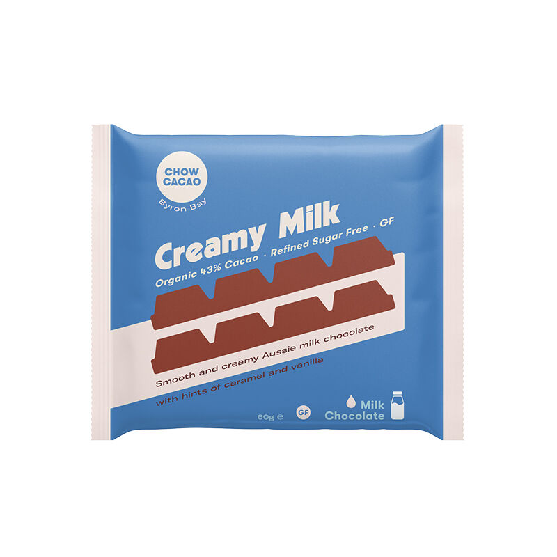 CHOW CACAO Milk Chocolate Block - Creamy Milk 60g