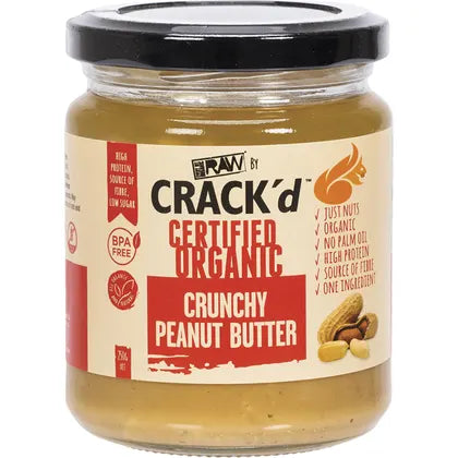 EVERY BIT ORGANIC Crack'd Crunchy Peanut Butter 250g