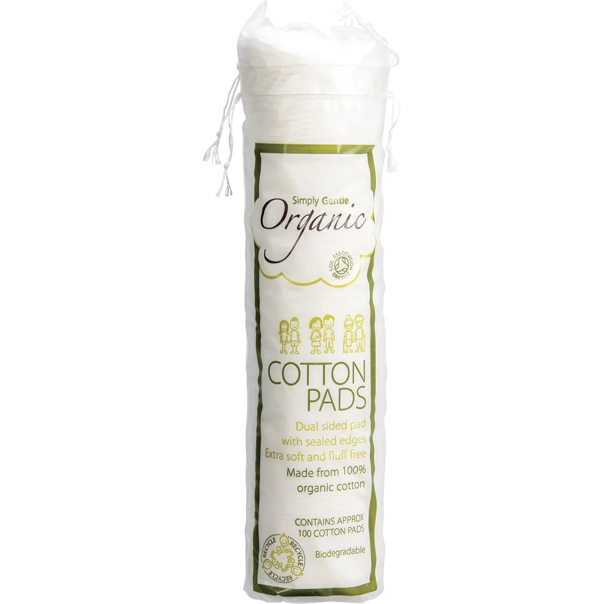 SIMPLY GENTLE ORGANIC Cotton Pads 100pk