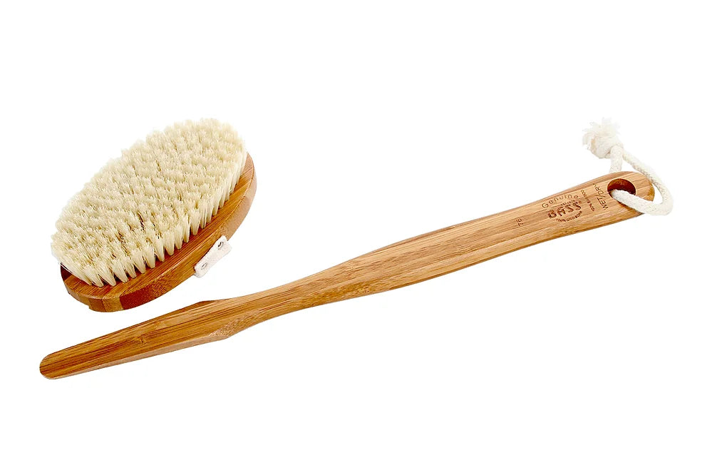 BASS BRUSHES The Skin Brush Bamboo Handle, Sisal Bristles