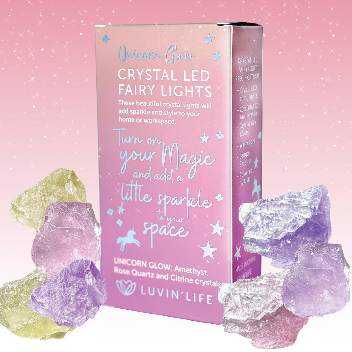 Luvin Life Crystal Decoration Light - Unicorn