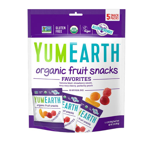 YUMEARTH Organic Vegan Fruit Snack Packs 99g (5x20g)