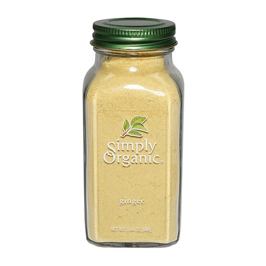 SIMPLY ORGANIC Ground Ginger LARGE GLASS 46g