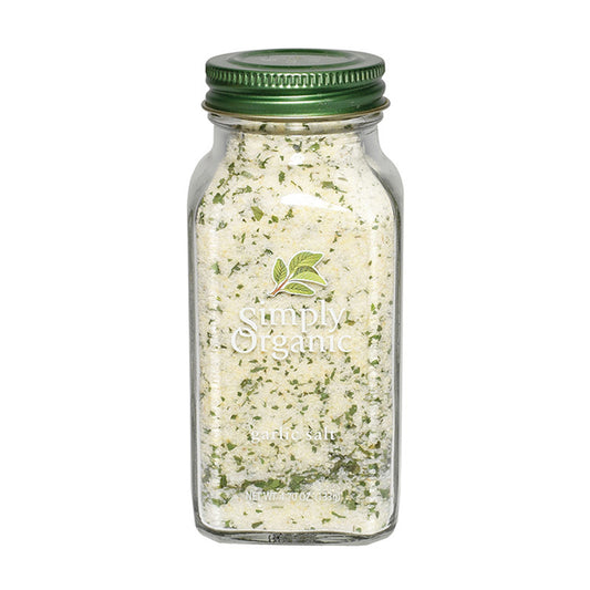 SIMPLY ORGANIC Garlic Salt LARGE GLASS 133g