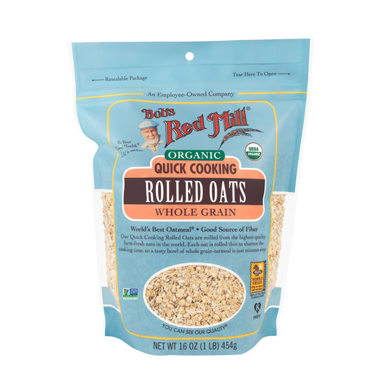 BOB'S RED MILL Organic Quick Cooking Rolled Oats 454g