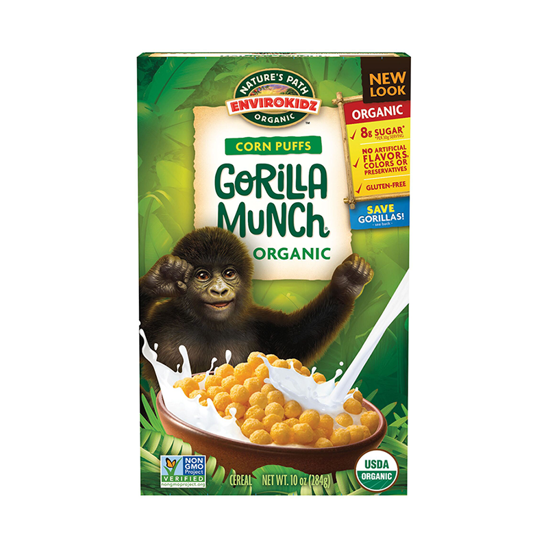 NATURE'S PATH Envirokidz Organic Gorilla Munch Corn Puffs 284g