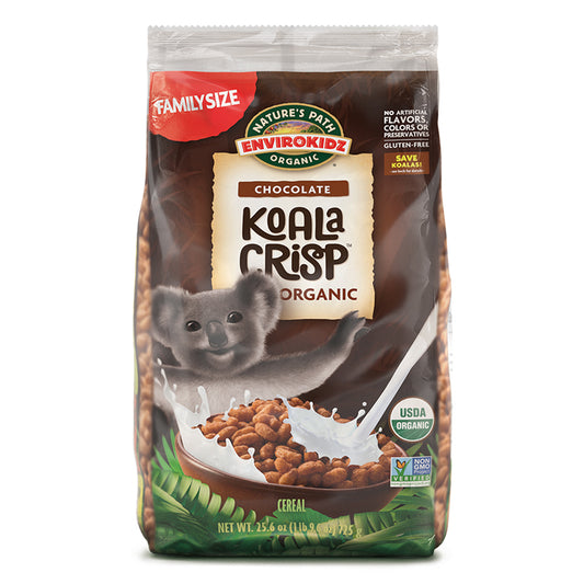 NATURE'S PATH Envirokidz Organic Chocolate Koala Crisp Eco Pack 725g