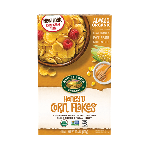 NATURE'S PATH Organic Honey'd Corn Flakes 300g