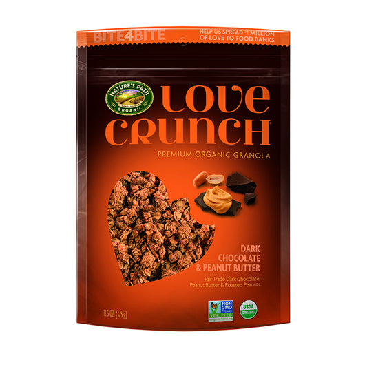 NATURE'S PATH Love Crunch Granola Dark Chocolate & Peanut Butter 325g