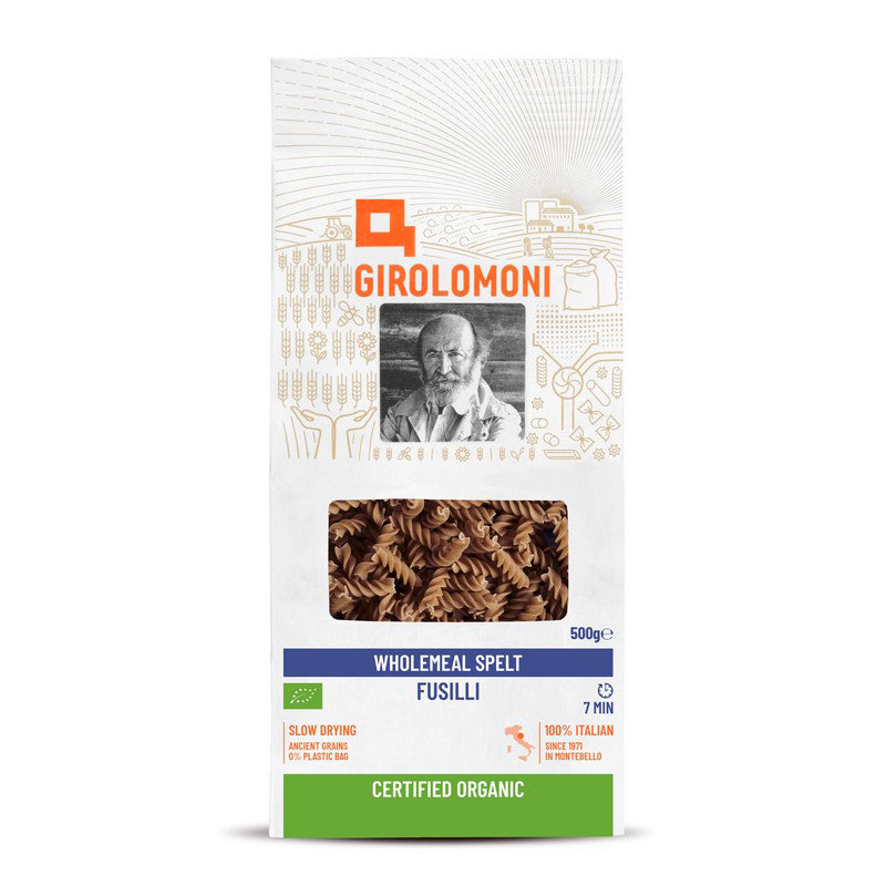 GIROLOMONI Wholemeal Spelt Fusilli 500g