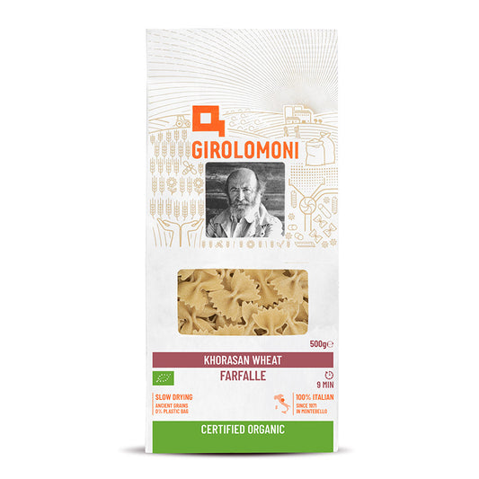 GIROLOMONI Organic Khorasan Wheat Farfalle 500g