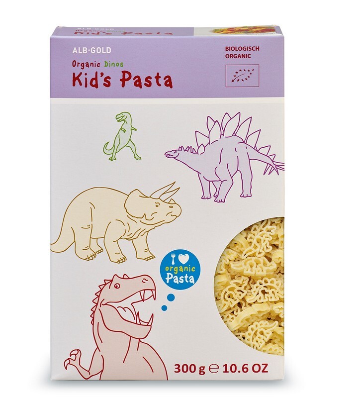 ALB-GOLD Organic Kids Pasta Dinos 300g