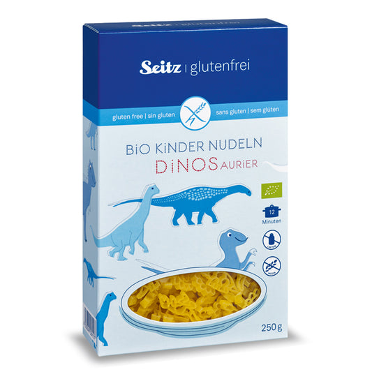 ALB-GOLD Sietz Organic Kids Pasta Gluten Free Dinos 250g