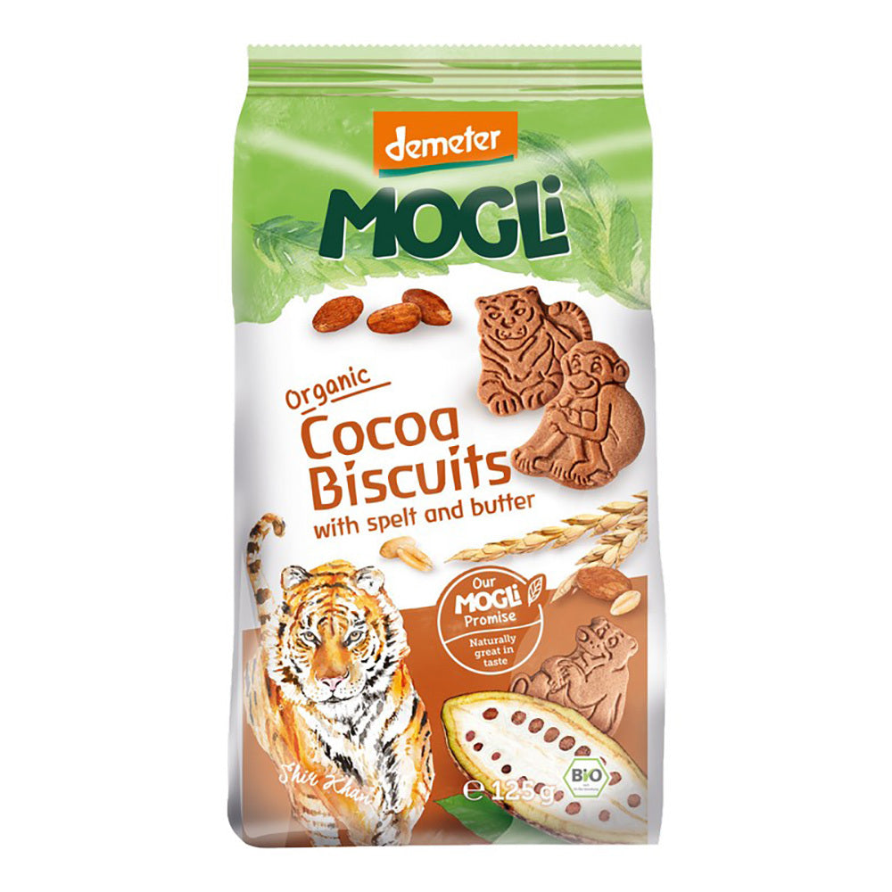 MOGLI Organic Cocoa Biscuits 125g