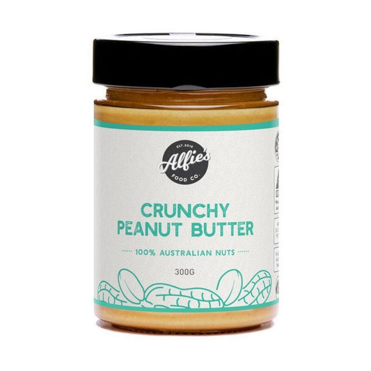 ALFIES FOOD CO Crunchy Peanut Butter 300g