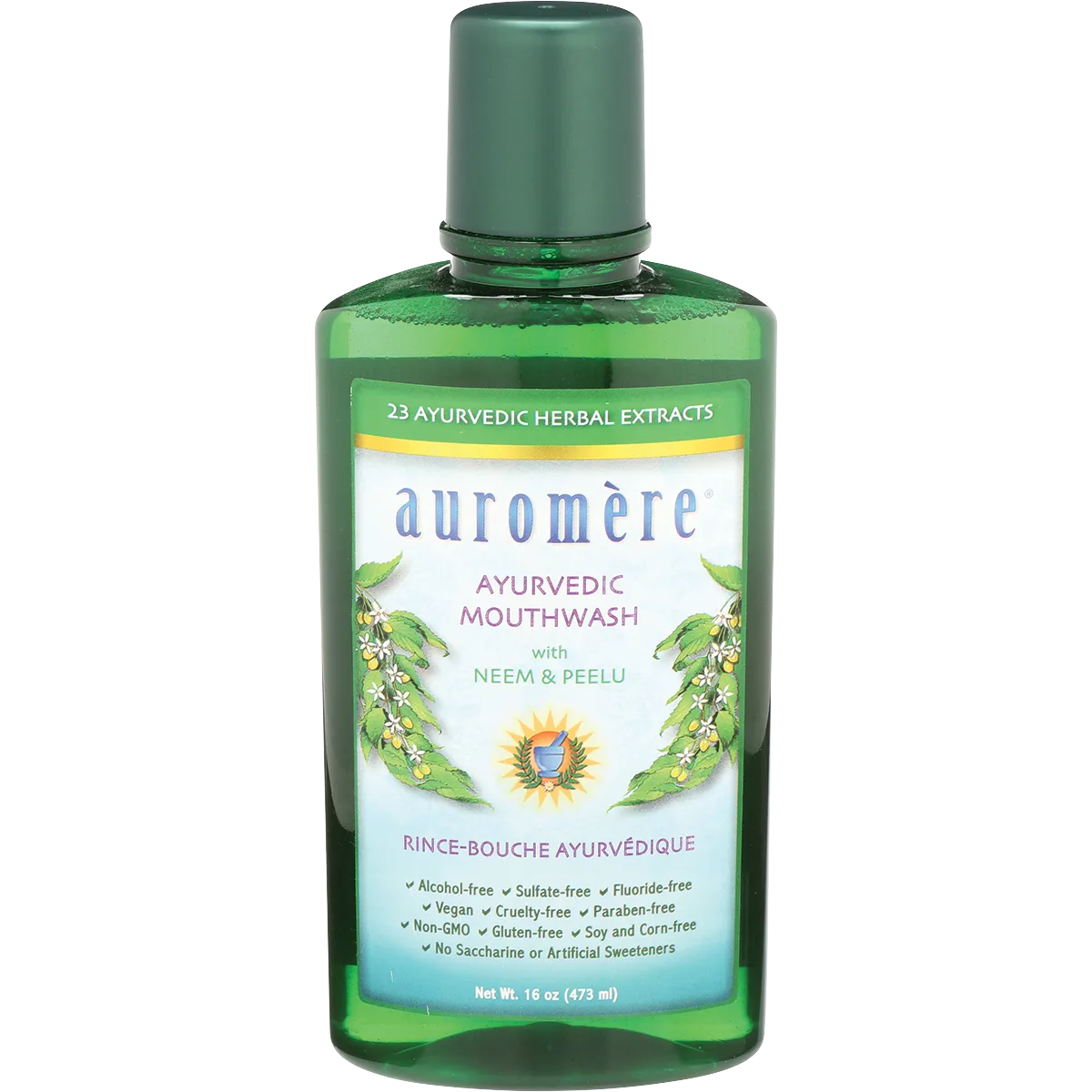 AUROMERE Mouthwash Ayurvedic Neem & Peelu