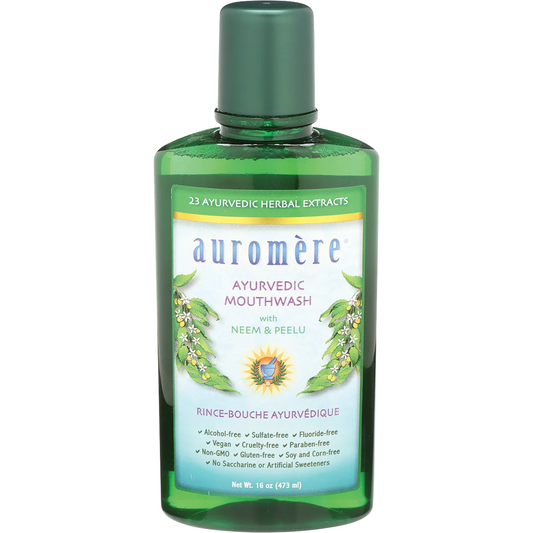 AUROMERE Mouthwash Ayurvedic Neem & Peelu