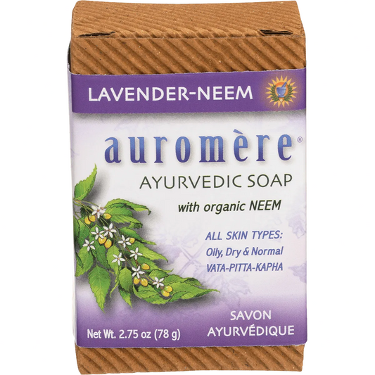 AUROMERE Neem Soap Ayurvedic Lavender Neem