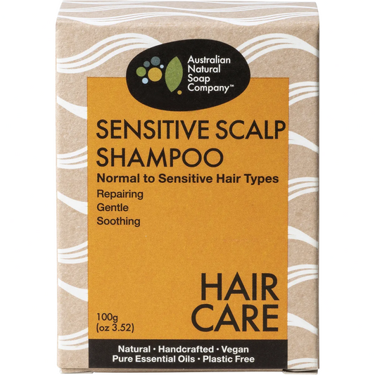 AUSTRALIAN NATURAL SOAP CO Hair Care Shampoo Bar Sensitive Scalp Normal/Sensitive 100g