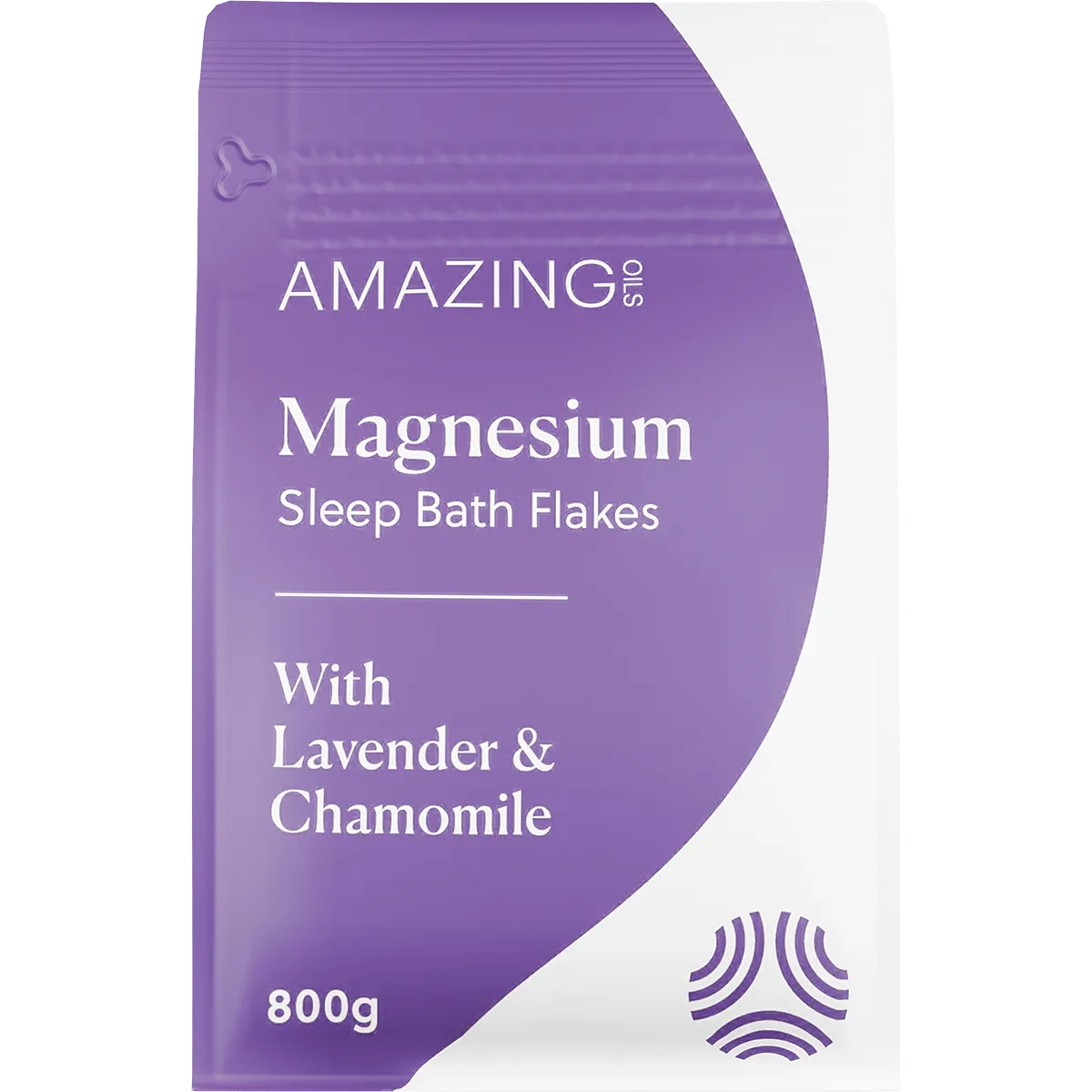 AMAZING OILS Magnesium Sleep Bath Flakes with Lavender & Chamomile 800g