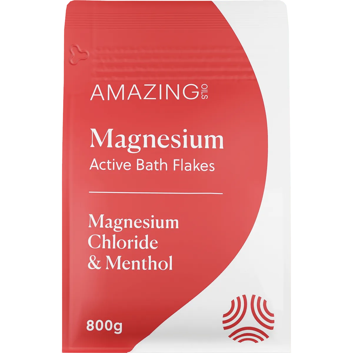 AMAZING OILS Magnesium Active Bath Flakes Mag Chloride & Menthol 800g