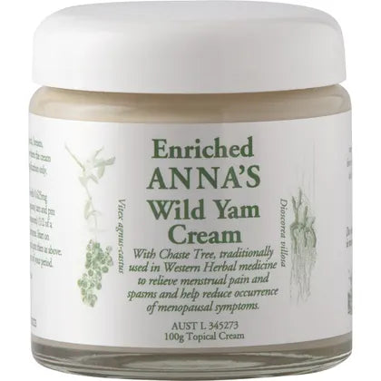 ANNA'S Wild Yam Cream (Her) Menstrual & Menopausal Symptoms 100g