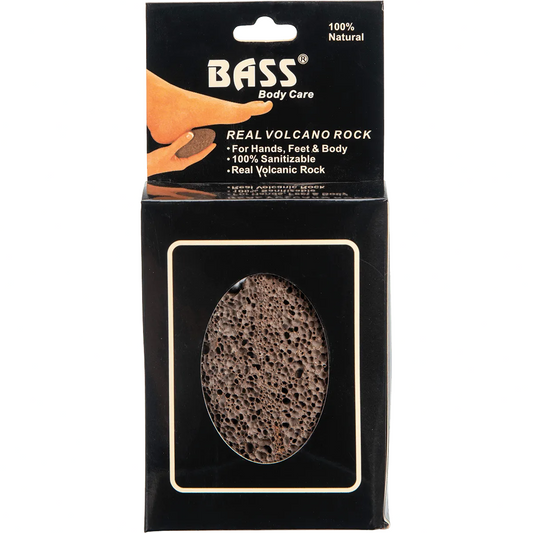 BASS BODY CARE Real Volcanic Rock for Hands, Feet & Body