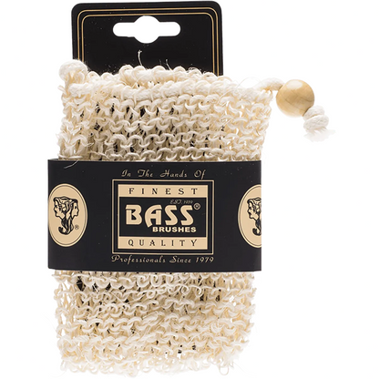 BASS BODY CARE Sisal Soap Holder Pouch with Drawstring Firm