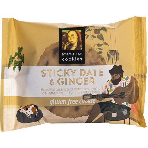 BYRON BAY COOKIES Gluten Free Cookies Sticky Date & Ginger