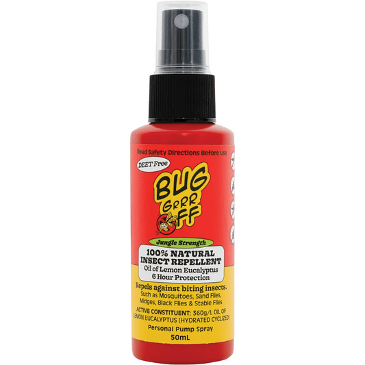 BUG-GRRR OFF 100% Natural Insect Repellent Jungle Strength Spray 50ml