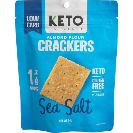 KETO NATURALS Almond Flour Crackers Sea Salt