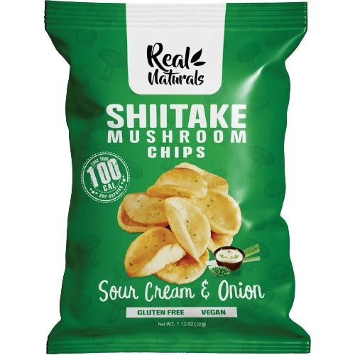 REAL NATURALS Shiitake Mushroom Chips Sour Cream & Onion