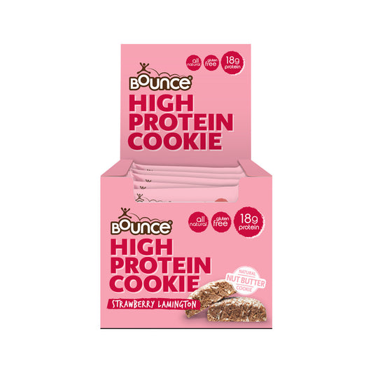 Bounce High Protein Cookie Strawberry Lamington 65g