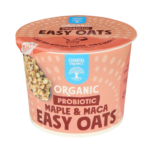 CHANTAL ORGANICS Organic Probiotic Easy Oats Maple & Maca 65g