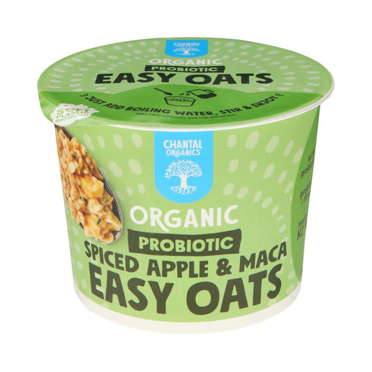 CHANTAL ORGANICS Organic Probiotic Easy Oats Spiced Apple & Maca 65g