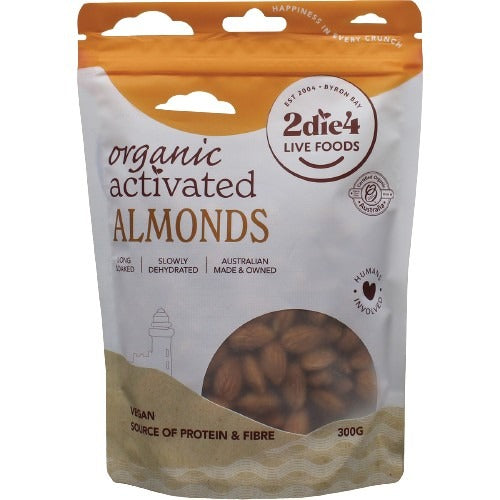 2DIE4 LIVE FOODS Organic Activated Almonds 300g