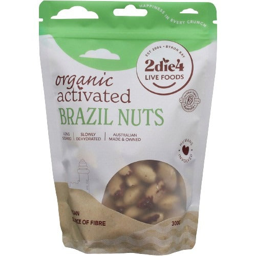 2DIE4 LIVE FOODS Organic Activated Brazil Nuts 300g