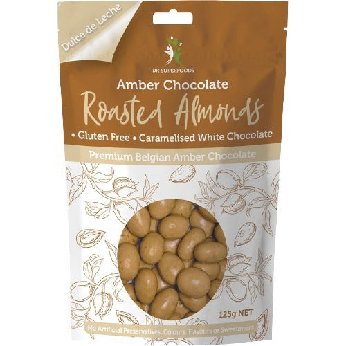 DR SUPERFOODS Roasted Almonds Amber Chocolate 125g