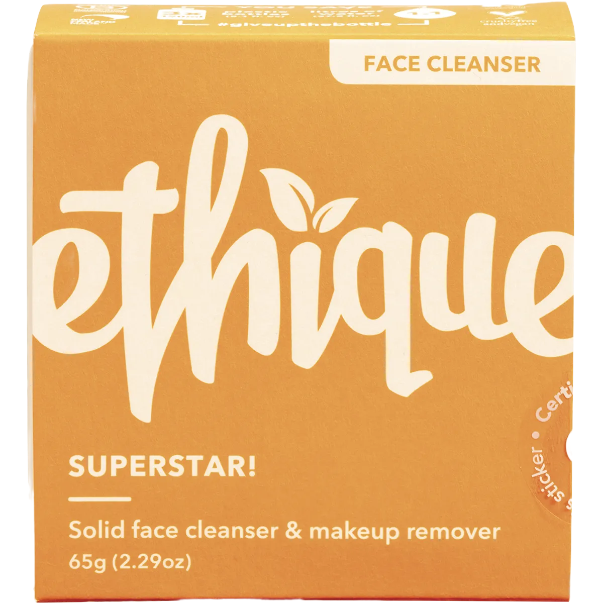 ETHIQUE Solid Face Cleanser & Makeup Remover Superstar! 65g