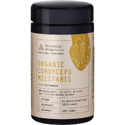 EVOLUTION BOTANICALS Organic Cordyceps Militaris Elite Performance 100g