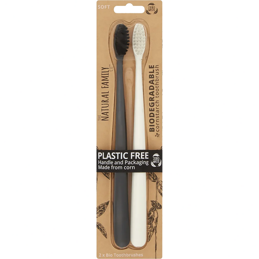 NFCO. Bio Toothbrush Soft Pirate Black & Ivory Desert