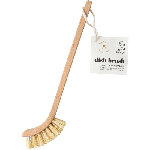 Good Change Store Dish Brush Wooden Handle, Plant Bristles 1