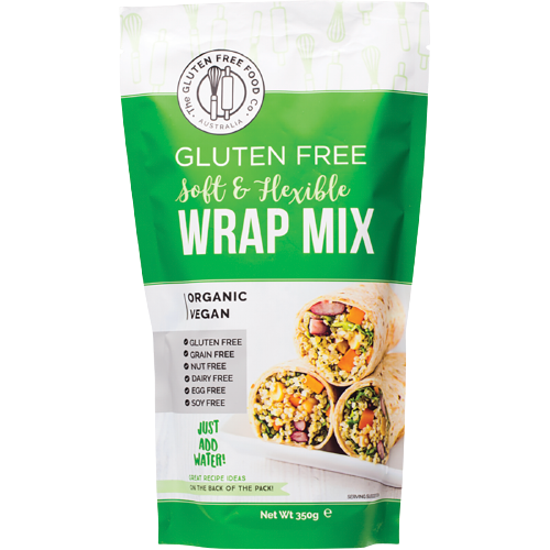 THE GLUTEN FREE FOOD CO. Soft & Flexible Wrap Mix 350g