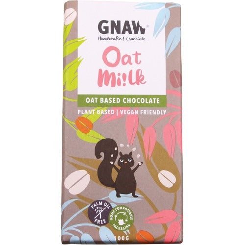 GNAW CHOCOLATE Handcrafted Oat Mi!lk Chocolate