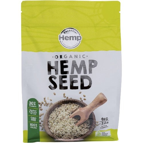 HEMP FOODS AUSTRALIA Organic Hemp Seeds Hulled 1kg