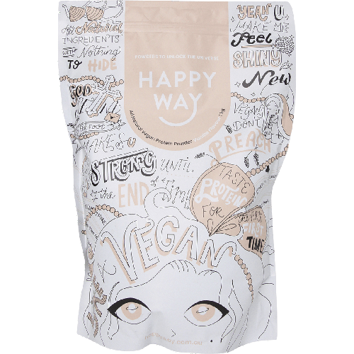 HAPPY WAY Vegan Protein Powder Vanilla 1kg