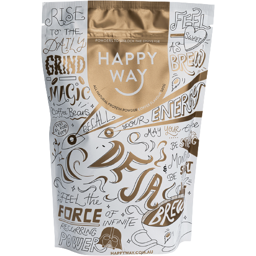 HAPPY WAY Whey Protein Powder Coffee 500g