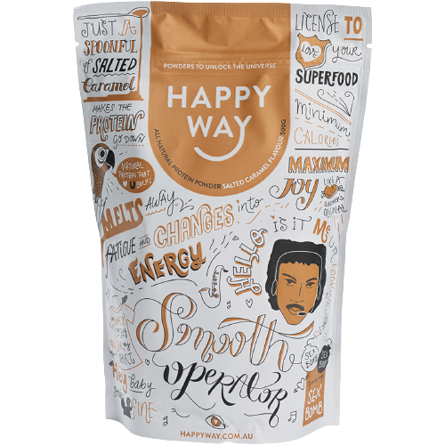 HAPPY WAY Whey Protein Powder Salted Caramel 500g