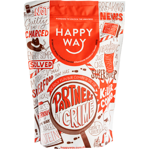 HAPPY WAY Whey Protein Powder Chocolate Hazelnut 500g